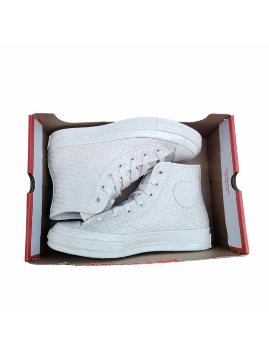❤️Converse Chuck 70 Woven Leather Size 6.5 Men\'s Shoes Sneakers White A16402C